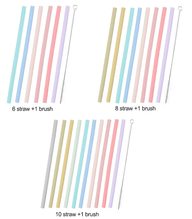silicone foldable straw